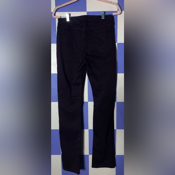 NWOT 7 For All Mankind Jen 7 Sateen Slim Straight Leg Jeans in Plum - Picture 6 of 8